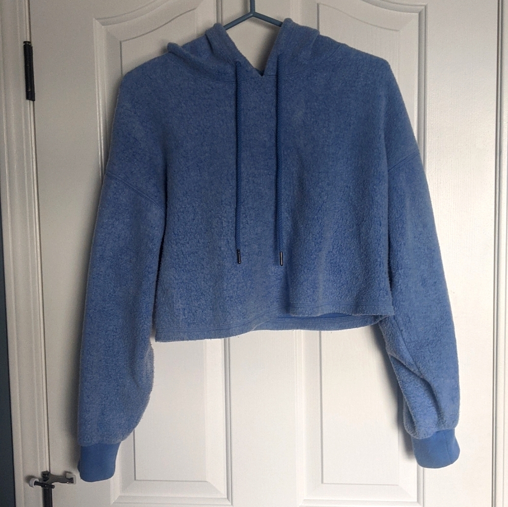 Soft Teddy Bear Cropped Hoodie